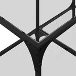 vidaXL Table basse avec dessus en verre transparent 78 5x40x40cm acier