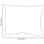 vidaXL Oreillers 2 Pièces Blanc 70 x 90 cm 85gsm 100  polyester