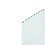 vidaXL Plaque de verre pour cheminée 100x60 cm
