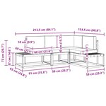 vidaXL Ensemble de canapés d'extérieur 3 Pièce Blanc et Beige
