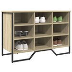 vidaXL Armoire à chaussures chêne sonoma 90x38x61 5 cm bois ingénierie