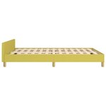vidaXL Cadre de lit sans matelas vert 140x200 cm tissu
