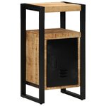 vidaXL Ensemble de mobilier de salle de bain avec étagère avec stockage avec porte 4 Pièces