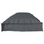vidaXL Set de coussins de palette 2 Pièces Anthracite 150 x 40 x 8 cm