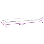 vidaXL Coussin de banc de jardin motif de feuilles 180x50x7 cm