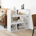vidaXL Cloison de séparation blanc 100x33x94 5 cm bois d'ingénierie