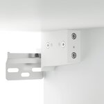 vidaXL Tables de chevet murales 2 Pièces blanc 35x35x20 cm