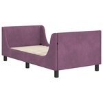 vidaXL Cadre de lit pour enfants avec tête de lit Violet 80 x 160 cm