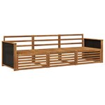 vidaXL Ensemble de canapés d'extérieur 3 pc Naturel