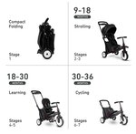 Trike STR5 Evolutif Pliable 7 en 1 Noir et Blanc