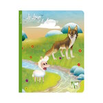 1 Cahier A5 - Pages lignées -  Les Fables de La Fontaine Modèle Aléatoire