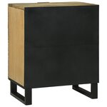 vidaXL Meuble de Chevet 50x33x60 cm Bois Massif de Manguier