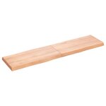 vidaXL Dessus de table bois massif traité bordure assortie