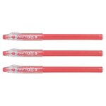 Stylo Roller FRIXION ball Sticks Pointe Moyenne Rose Corail x 3 PILOT