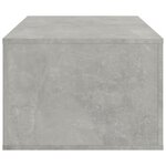 vidaXL Table basse Gris béton 100x50 5x35 cm Bois d'ingénierie