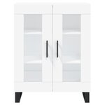 vidaXL Buffet haut Blanc 69 5x34x180 cm Bois d'ingénierie