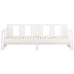 vidaXL Lit coulissant sans matelas blanc 2x(90x190) cm