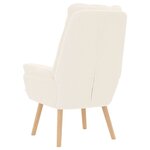 vidaXL Fauteuil relaxant Crème 69 x 74 x 93 cm tissu