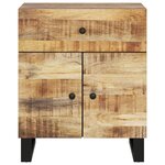 vidaXL Table de chevet 50x33x60 cm Bois de manguier et d'ingénierie