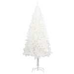 vidaXL Arbre de Noël artificiel aiguilles réalistes blanc 240 cm