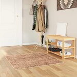 vidaXL Coureur de Tapis MARSA Jaune 100 x 100 cm Polyester et PVC
