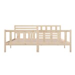 vidaXL Cadre de lit sans matelas bois massif 200x200 cm