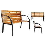 HI Banc de parc Marron 122x60x81 cm