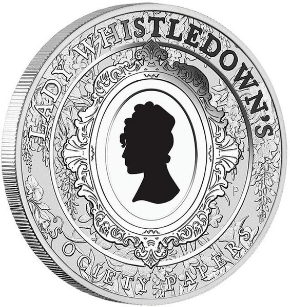 Monnaie LADY WHISTLE DOWN Bridgerton 1 Oz Argent 1$ Australia 2026