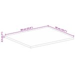 vidaXL Dessus de table 60x50x2 5 cm rectangulaire bois massif d'acacia