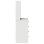 Highboard vidaXL Blanc 40x41x135 cm Bois d'ingénierie