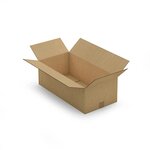 Caisse carton brune double cannelure raja 60x30x20 cm (lot de 10)