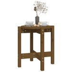 vidaXL Table basse Marron miel Ø 42 5x45 cm Bois massif de pin