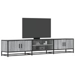 vidaXL Meuble TV sonoma gris 210x35x41 cm bois d'ingénierie