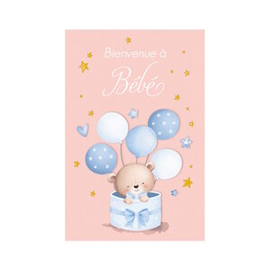 Carte De Voeux - Naissance - Bienvenue à Bébé Garçon