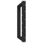 vidaXL Pieds de table à manger en U 2 pièces Noir 100 x (72-73) cm Acier
