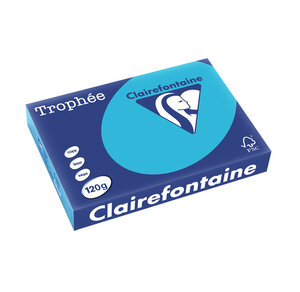 Ramette 250 Feuilles Papier 120g A4 210x297 mm Bleu royal TROPHÉE