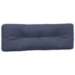 vidaXL Coussins palette lot de 7 tissu bleu marine