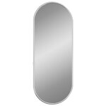vidaXL Miroir mural Argenté 50x20 cm Ovale