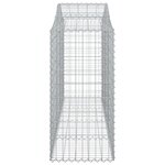 vidaXL Paniers à gabions arqués 14 Pièces 200x50x100/120 cm fer galvanisé
