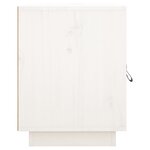 vidaXL Tables de chevet 2 Pièces Blanc 40x34x45 cm Bois de pin massif