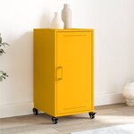 vidaXL Buffet jaune moutarde 36x39x72 cm acier laminé à froid