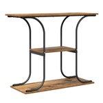 vidaXL Table console Bois ancien 101 x 35 x 80 5 cm Bois d'ingénierie