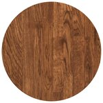 vidaXL Plateau de table Marron Clair Ø 30 x 4 cm Bois de chêne massif