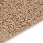 vidaXL Tapis de salle de bain 2 Pièces Tissu Beige