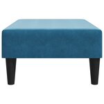vidaXL Repose-pied bleu 77x55x31 cm velours