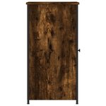 vidaXL Table de chevet chêne fumé 32x42x80 cm bois d'ingénierie
