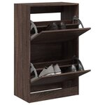 vidaXL Armoire à chaussures chêne marron 60x34x96 5 cm bois ingénierie