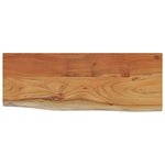 vidaXL Étagère murale rectangulaire massif acacia bordure assortie
