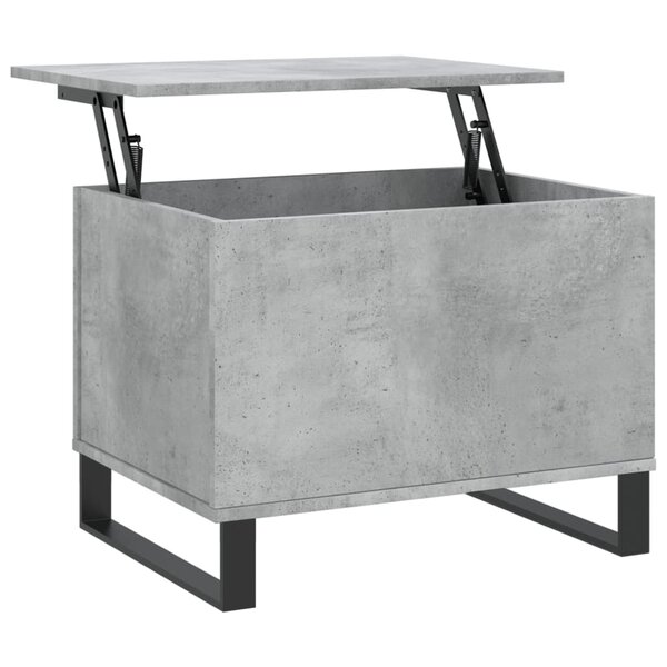 vidaXL Table basse Gris béton 60x44 5x45 cm Bois d'ingénierie