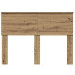 vidaXL Tête de lit Chêne artisanal 135 cm Bois d'ingénierie